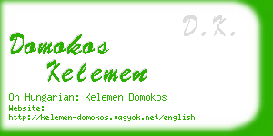 domokos kelemen business card